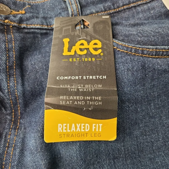 MENS LEE LEGENDARY RELAXED STRAIGHT JEAN:NIGHT SHADE Size 38x29 - Picture 6 of 11